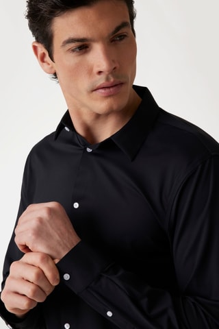 Chemise regular - Noir