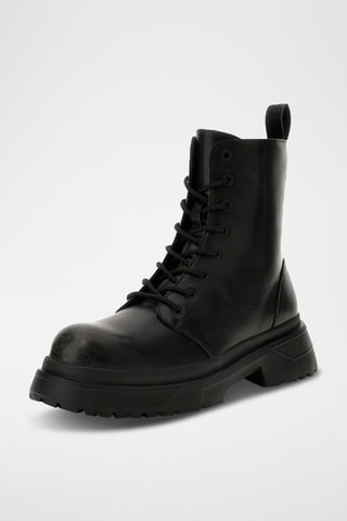 Bottines en cuir de veau - Noir