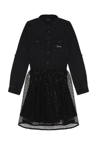 Robe trompe-l’œil - Noir