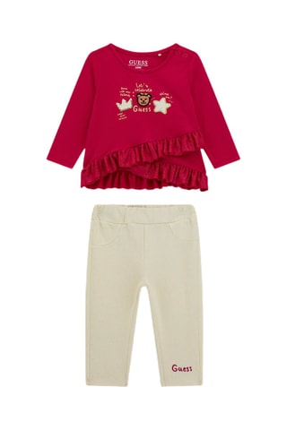 T-shirt et legging - Rouge et blanc