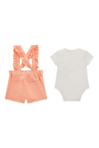 Body et short - Blanc et orange