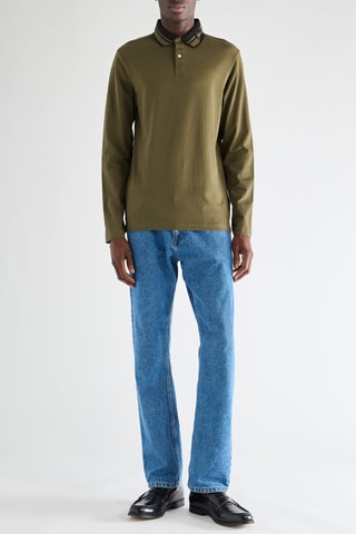 Polo slim - Vert olive