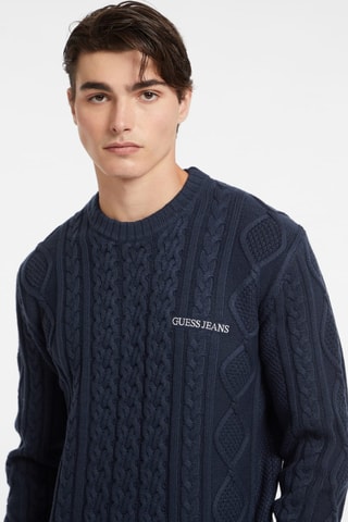 Pull en laine - Bleu foncé