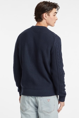 Pull en laine - Bleu foncé