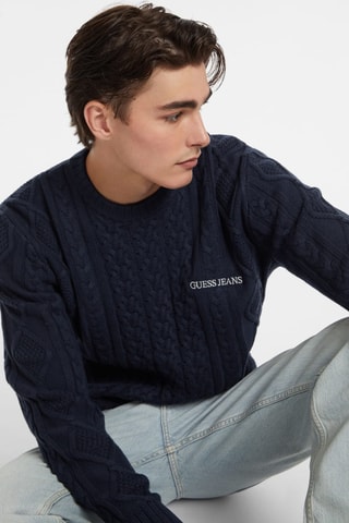 Pull en laine - Bleu foncé
