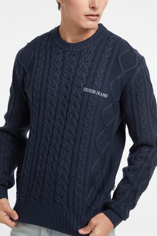 Pull en laine - Bleu foncé