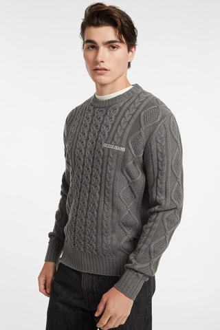 Pull en laine - Gris foncé chiné