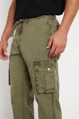 Pantalon cargo - Vert olive