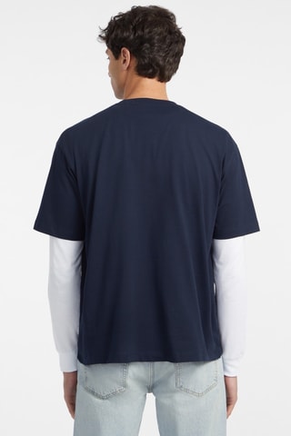 T-shirt oversize - Bleu foncé