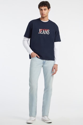T-shirt oversize - Bleu foncé