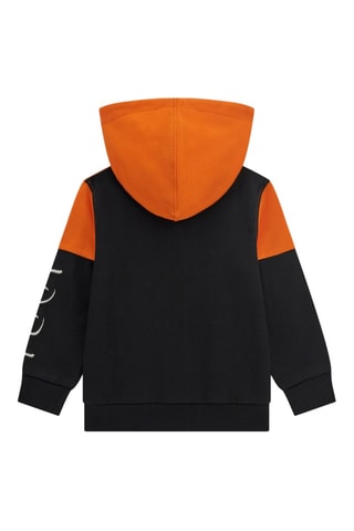 Sweat à capuche - Noir et orange
