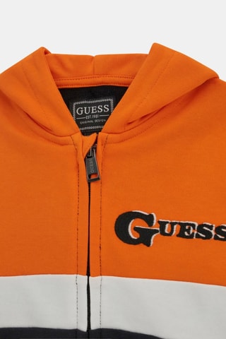 Sweat à capuche - Noir et orange