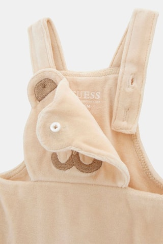Body et salopette - Blanc et beige