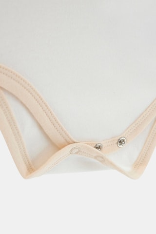 Body et salopette - Blanc et beige
