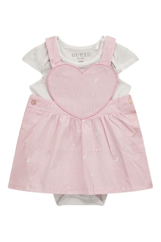 Body et robe-salopette - Blanc