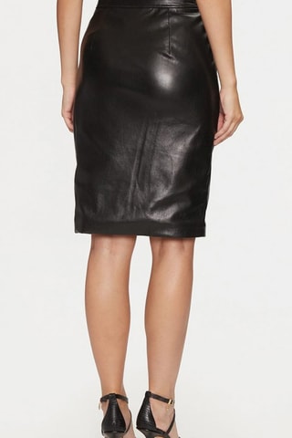 Jupe droite taille haute - Noir
