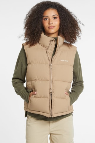 Doudoune sans manches - Beige