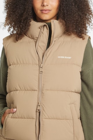 Doudoune sans manches - Beige