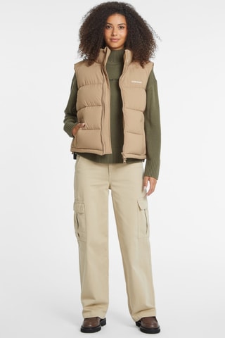 Doudoune sans manches - Beige
