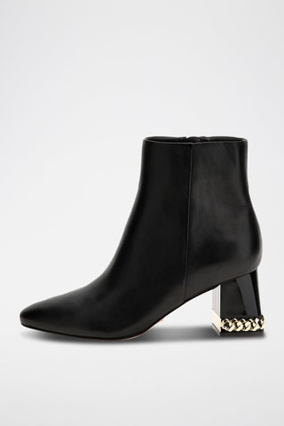 Bottines en cuir - Noir