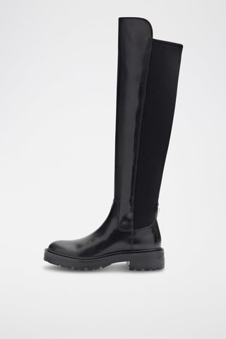 Cuissardes en cuir - Noir