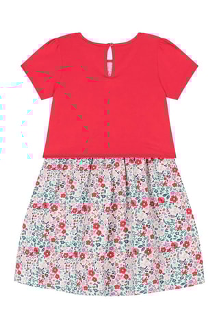 Robe trompe-l’œil - Rouge
