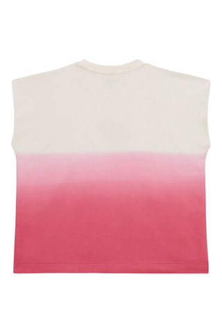 T-shirt oversize dip and dye - Fuchsia