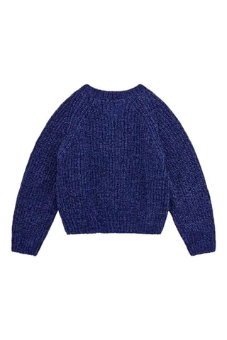 Pull Chenille - Bleu marine chiné