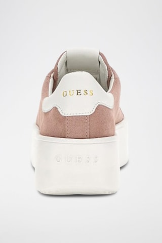 Sneakers plateformes en nubuck - Rose