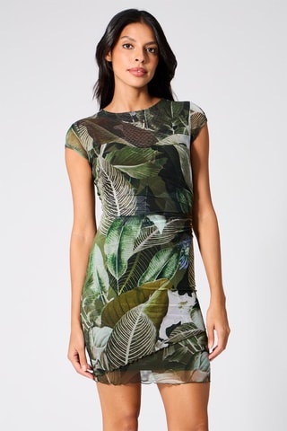 Robe fourreau - Vert foncé