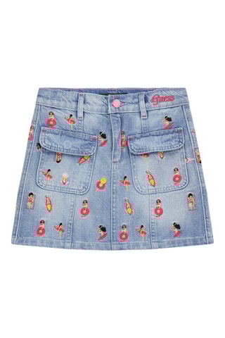 Jupe regular en jean - Bleu