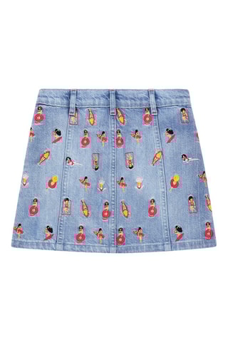 Jupe regular en jean - Bleu