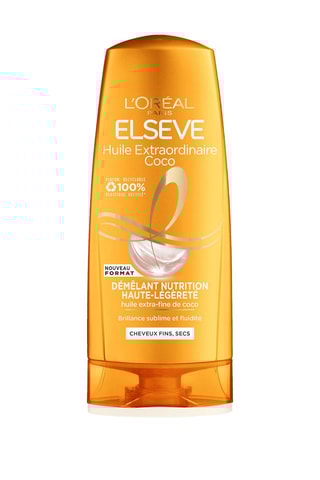 Voedende Conditioner Huile Extraordinaire - Kokosolie - Fijn en Droog Haar - 250 ml