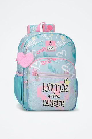 Sac à dos Little Urban Queen - Ciel et rose poudré