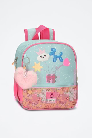 Sac à dos - Rose et turquoise