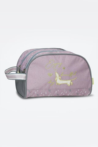 Trousse de toilette Enjoy a Beautiful Day Enso - Lilas et gris
