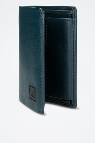 Portefeuille en cuir Chief - Bleu pétrole