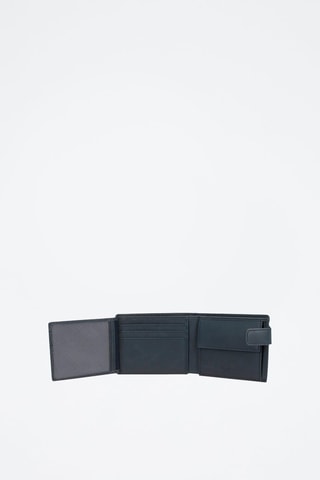 Portefeuille en cuir Deep - Bleu marine