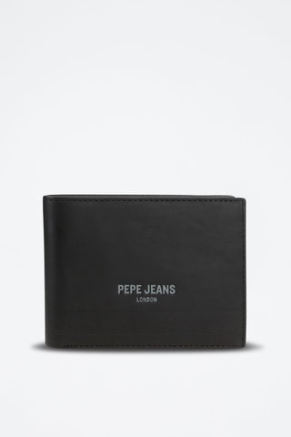 Portefeuille en cuir Deep - Noir