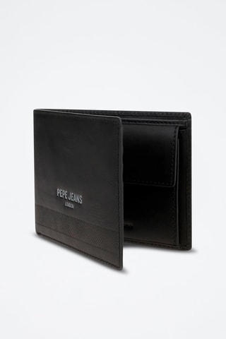 Portefeuille en cuir Deep - Noir