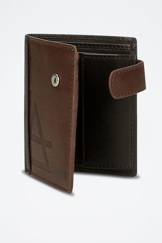Portefeuille en cuir Jim - Marron