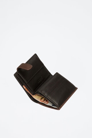 Portefeuille en cuir Jim - Marron