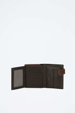 Portefeuille en cuir Jim - Marron