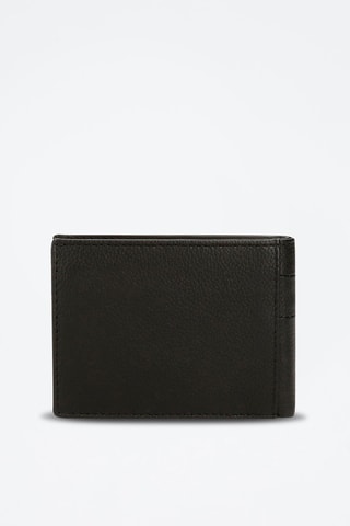 Portefeuille en cuir Checkbox - Noir
