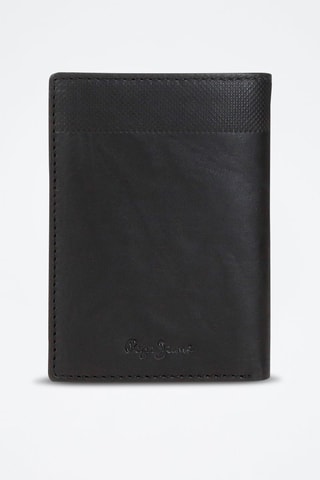 Portefeuille en cuir Topper - Noir
