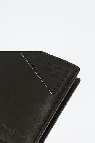 Porte-monnaie en cuir Striking - Noir