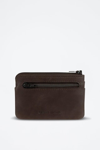 Porte-monnaie en cuir Deep - Marron