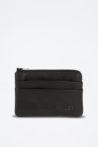 Porte-cartes en cuir - Noir
