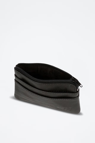 Porte-cartes en cuir - Noir