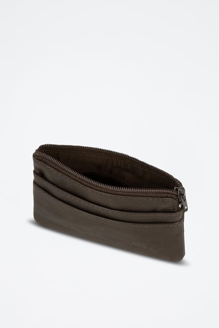 Porte-cartes en cuir - Marron